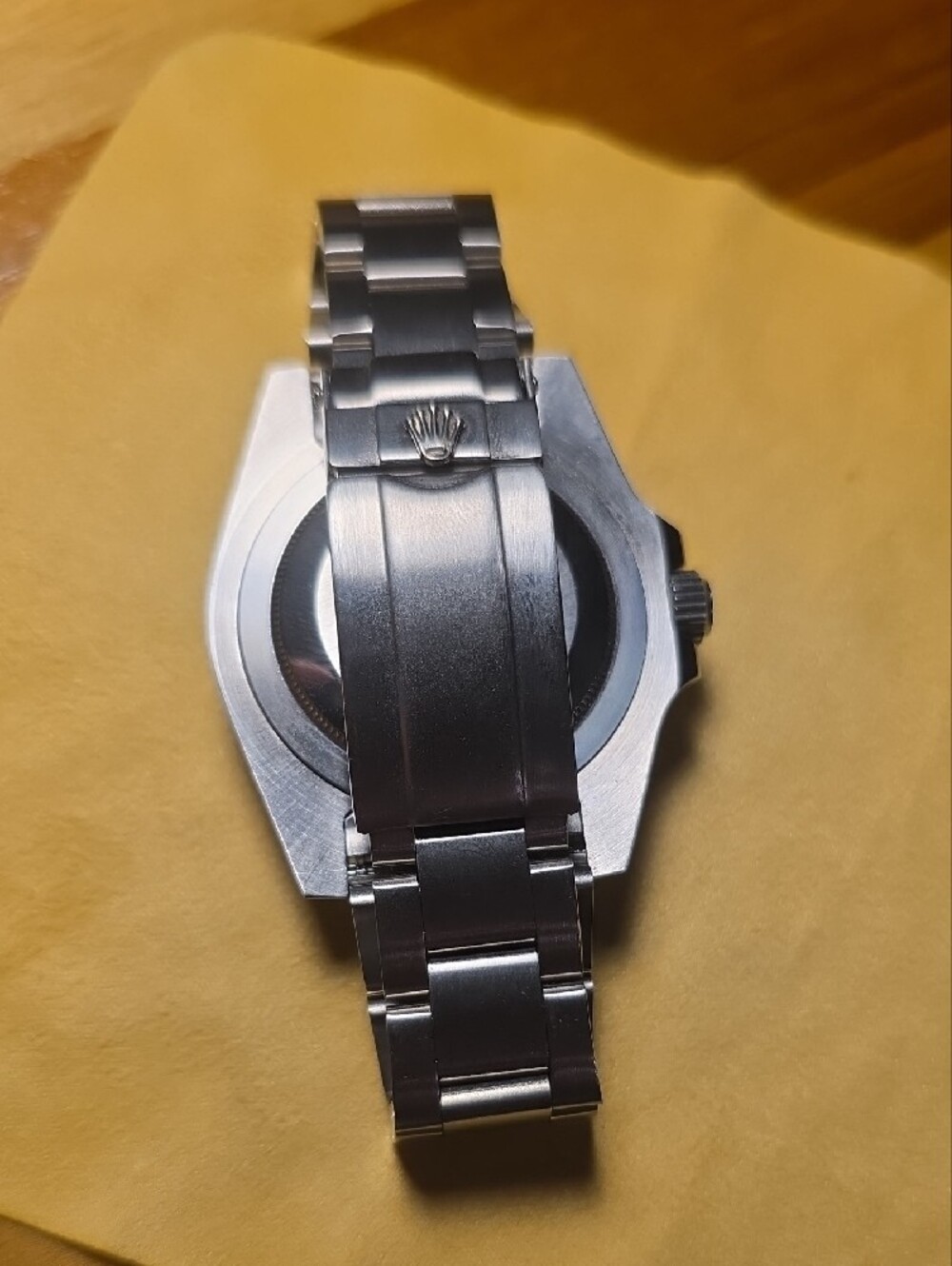 Rolex Stainless Steel Watch with Black Dial and Bezel (Inauthentic) - Picture 2 of 5